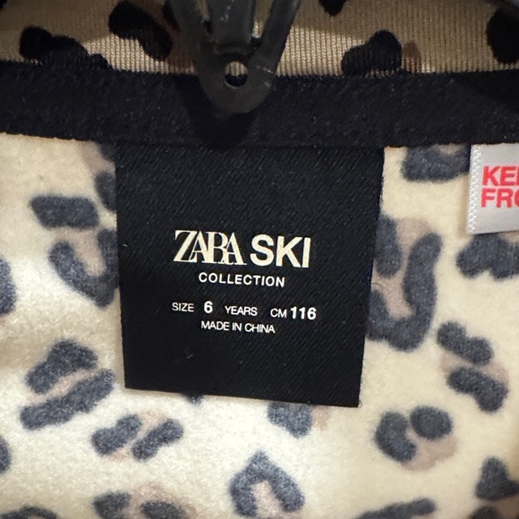 Zara Kids Leopard Print Matching Set - Tan and Black - Picture 2 of 5